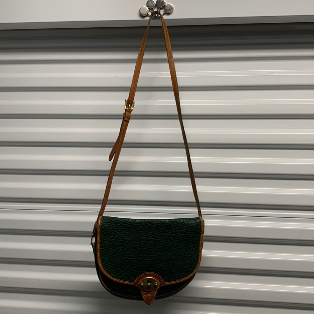 Dooney & Bourke Purse Vintage All weather Leather Green Crossbody￼￼ bag